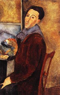 Amedeo Modigliani self portrait oil painting picture